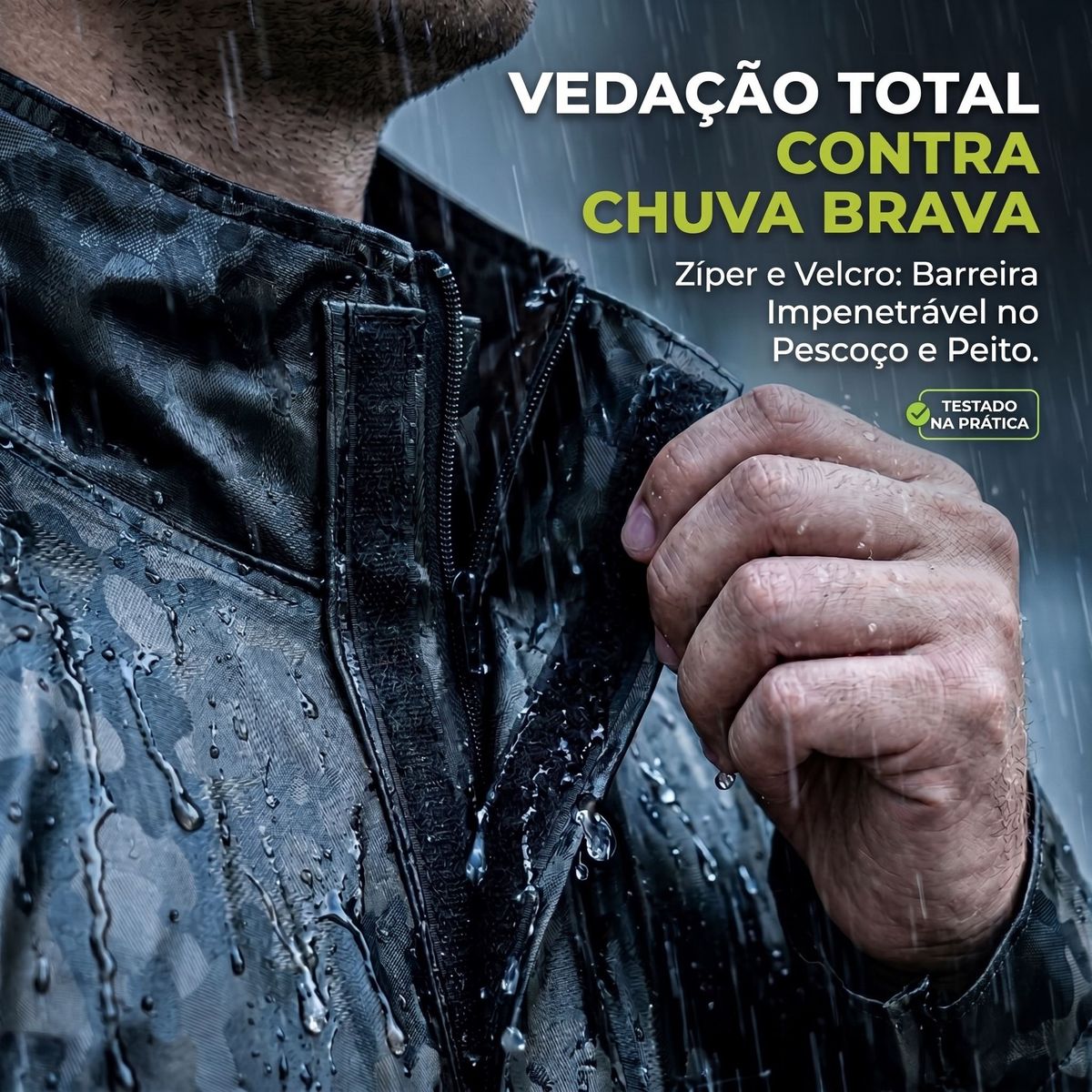 Capa de chuva camuflada refletiva, foto 2
