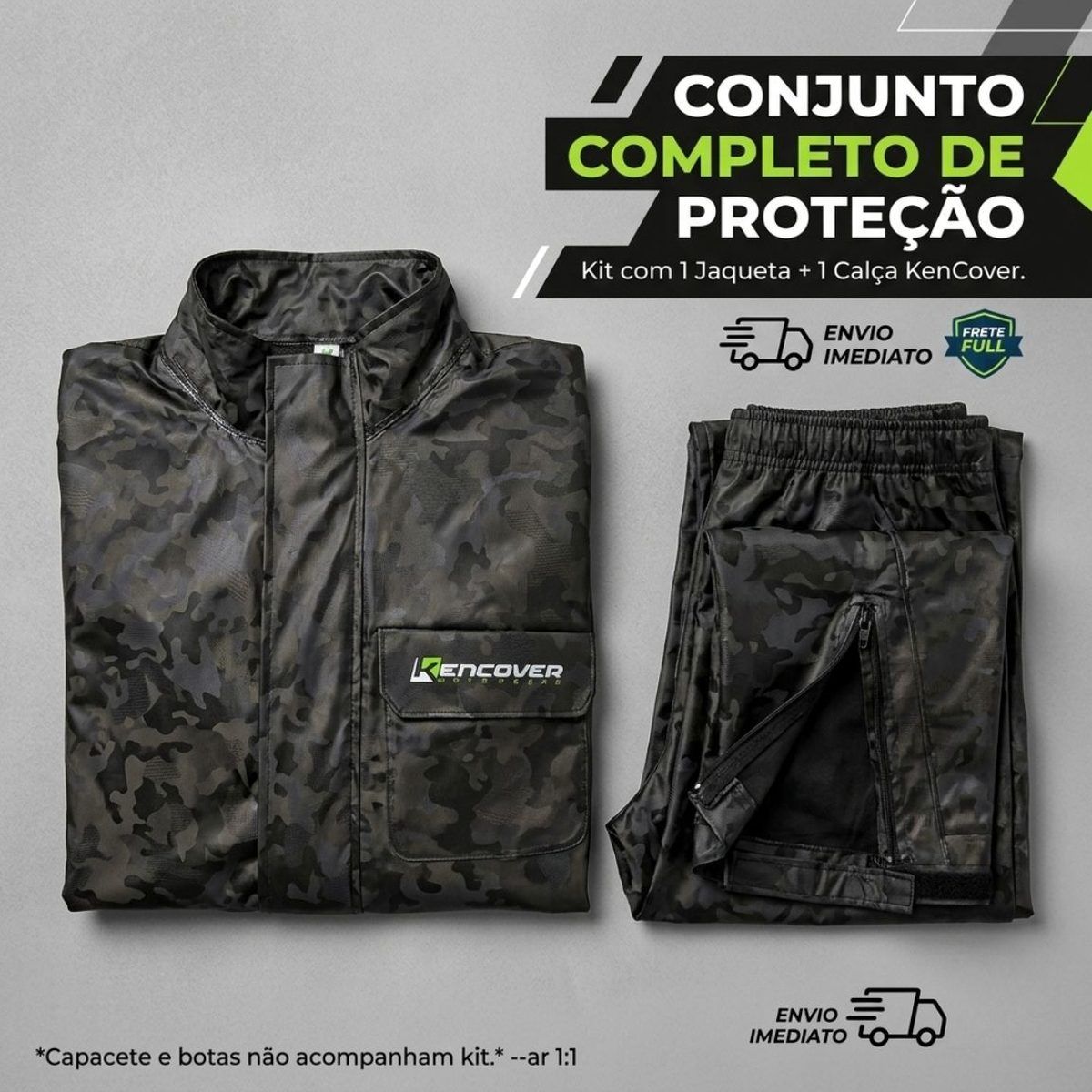 Capa de chuva camuflada refletiva, foto 4
